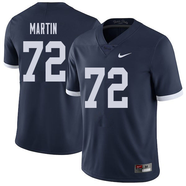 Men #72 Robbie Martin Penn State Nittany Lions College Throwback Football Jerseys Sale-Navy